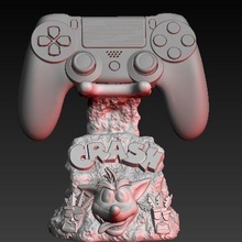 crash support ps4 xbox stand video gamesm playstation xboxone office games crashbandicot 3d print model - Mito3D