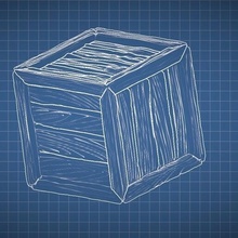 Kiste hölzern Box Holz streuen Terrain Truhe 3d print model - Mito3D