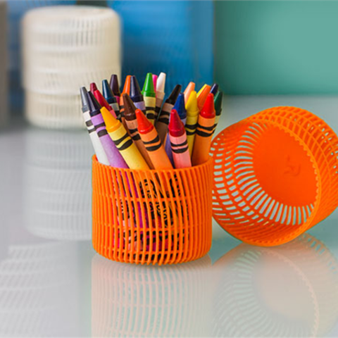 crayon titolare coperchio casa 3D print model - Mito3D