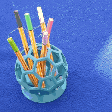 crayon nid polyèdres c60 ballons 3d print model - Mito3D