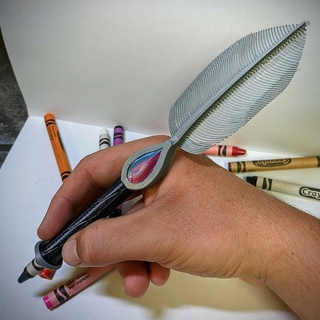 crayon quill 3d print model - Mito3D