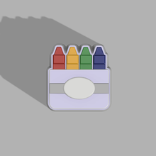crayons couleur stl fichier 3d print model - Mito3D
