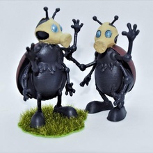 crazy apocalyptic bug art deco bugs insects ladybug mask gas apocalypse 3d print model - Mito3D
