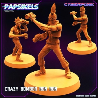 verrückt Bomber Ron Cyberpunk 3d print model - Mito3D