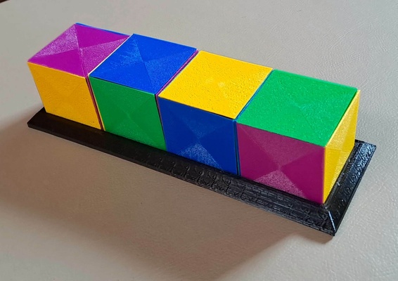 verrückt würfel puzzle 3d print model - Mito3D