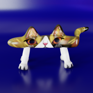 crazy cute kitty cat cats kitten stupid 3d print model - Mito3D