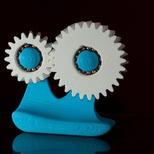 çılgın vites yüz oyun rulman sarmal dişli serin solidworks mekanik oyuncaklar 3d print model - Mito3D