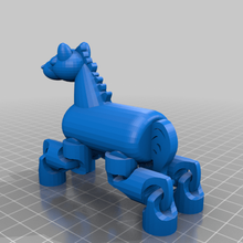 çılgın bacaklar esnek at aksiyon şekil tay oyuncak bebek Çiftlik Evcil Hayvan oyun seti poz verilebilir hayvanlar 3d print model - Mito3D