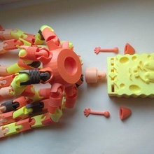 crazy spongebob art robot comics andoid bionic funny articulated toy flexi gift children human flexible cheese body octopus creature monster cute 3d print model - Mito3D
