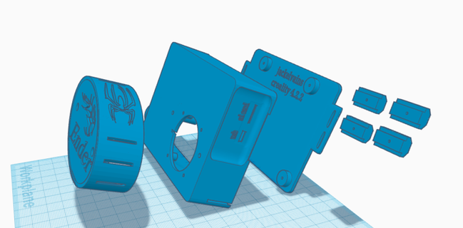 crealidad 422 mb montar caso funda ender 3 placa base trasladarse bocaboca 3d print model - Mito3D