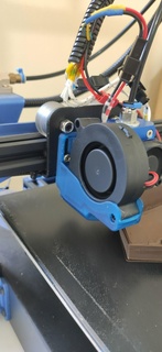 créalité chariot 5015 ventilateur monter e3dv6 titulaire soutien bleu refroidissement 3d print model - Mito3D