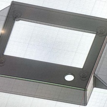 creality cr-x screen case gadget display 12864 lcd printer 3d print model - Mito3D
