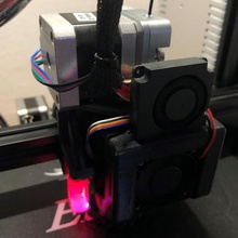 creality ender 2 3 3pro cr10 direct drive extruder + fan shroud easy tool 3d print model - Mito3D