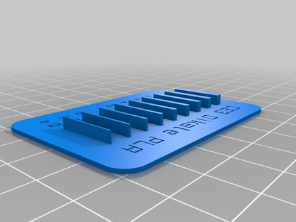 crialidade ender 3 dikale pla parede teste personalizado 3d impressão testes 3d print model - Mito3D