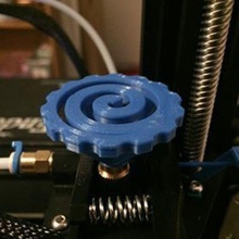 creality ender 3 extruder-Knopf - Spirale tool Knopf extruder 3d print model - Mito3D
