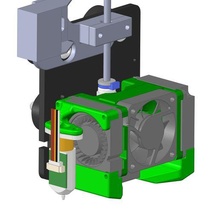 Realität Ender 6 Original hotend Komponente Kühler inkl bl touch bzw Phaetus Libelle bms Aktualisierung 3d print model - Mito3D