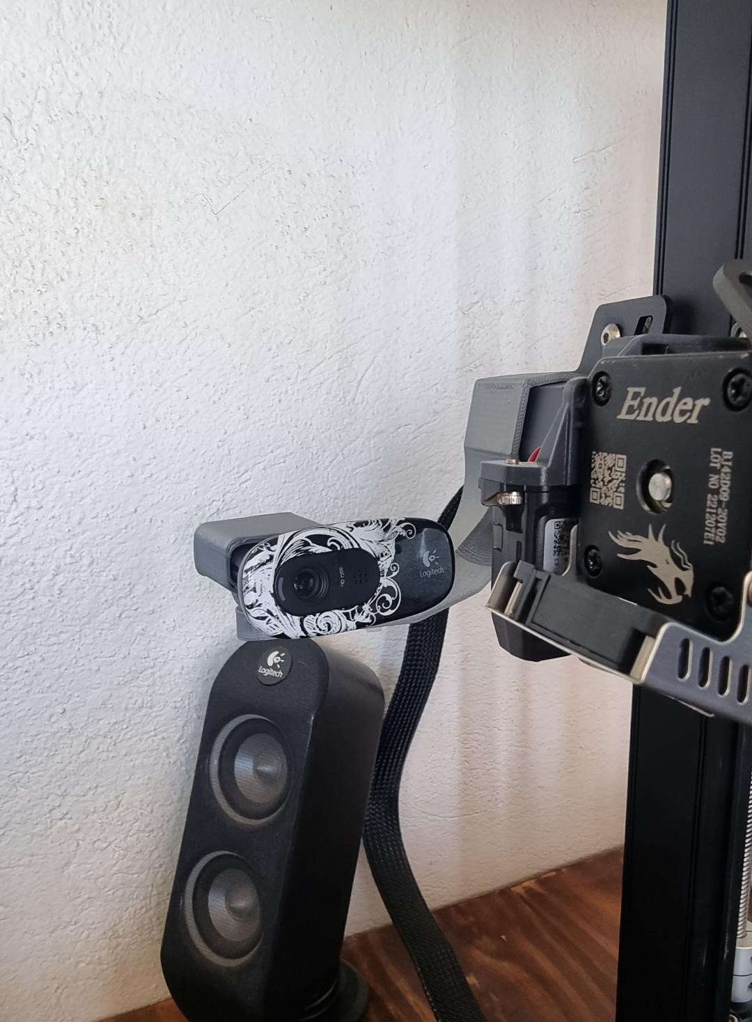creality s1 più stampante webcam staffa titolare supporto 3D print model - Mito3D