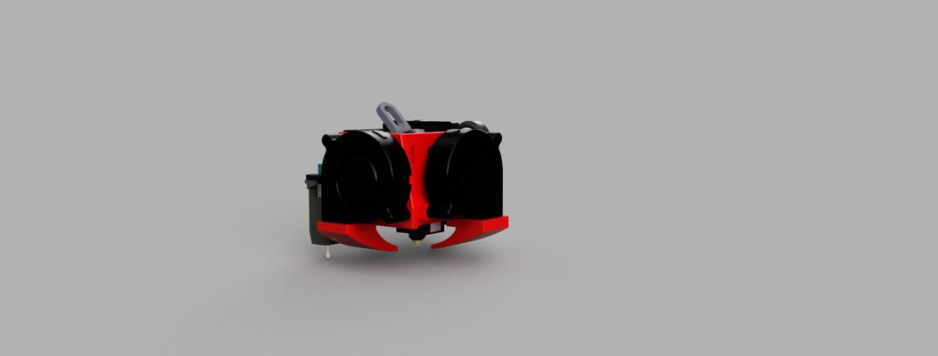 créalité lutin extrudeuse double ventilateur monter 3d impression 3d print model - Mito3D