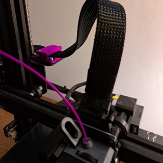 creality sprite extruder pro cable mounting tool upgrade ender 3 v2 3d printing direct drive filament control high-quality prints management pla material 02mm layer height support speed accuracy m3 bolts nuts clamping force custom-designed easy assembly z-axis 3d print model - Mito3D
