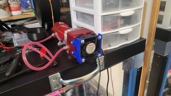 Realität Wasser Kühlung Ventilator Aktualisierung Ender 3 s1 Profi 3d print model - Mito3D