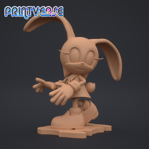 crème lapin figurine 3D print model - Mito3D