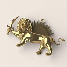 creative cr 08 jewelry diamond ring stone jewellery silver gold 3dprint fashion printable pendant amythist christmas school lion sun sculpture statue 3d print model - Mito3D