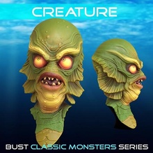 Kreatur Büste Kunst Monster Mumie Miniatur Spielzeug Skulptur Grusel 3d print model - Mito3D
