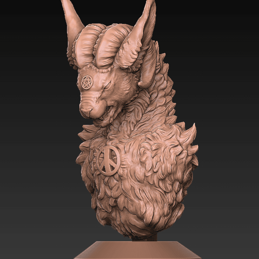 creature bust mythical figure 3D print model - Mito3D