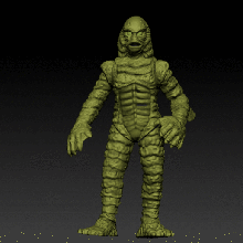 criatura de la laguna negra figura acción impresión en 3d universal studios stl art las películas monter figuras hollywood halloween 3d print model - Mito3D