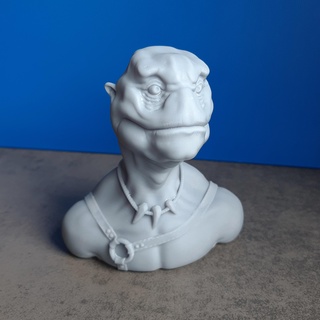 creature bust 01 art sculpt zbrush model sculpture head monster 3d print model - Mito3D