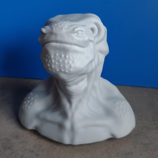 creature bust 03 art sculpt zbrush model sculpture head monster 3d print model - Mito3D