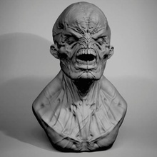 creature miniature art monster fan 3d print model - Mito3D