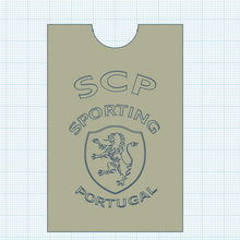 credit card case sporting cp scp portugal liga nos lion soccer futebol 3d print model - Mito3D