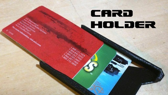 crédito cartão suporte caso bainha Difícil carteira acessórios 3d print model - Mito3D
