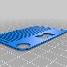 credit card sized comb bottle opener household supplies 3d print model - Mito3D