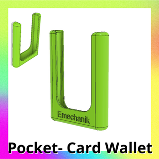 credit card wallet portable pocket holder small minimalist 3d print model - Mito3D