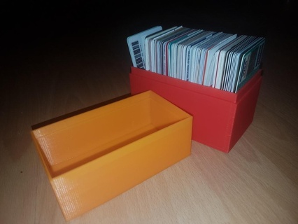 credit discount plastic cards storage containers 3d print model - Mito3D