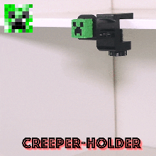 creeper-holder headphone holder headset stand setup minecraf creeper 3d print model - Mito3D
