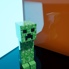 creeper game minecraft 3d monster monsters gloss realistic unrealengine4 3d print model - Mito3D