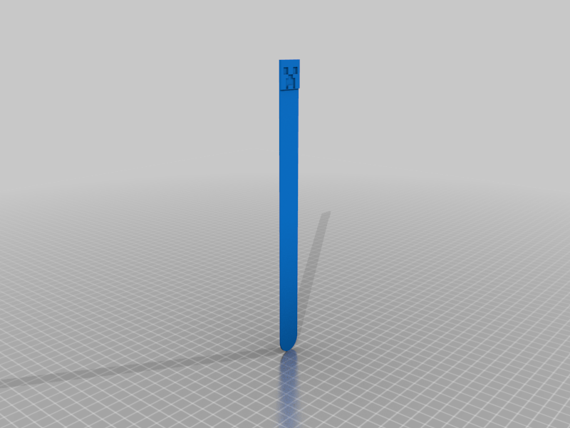 creeper bookmark Tools bookmarks minecraft 3d printing 3D print model - Mito3D