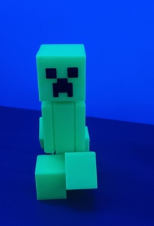 enredadera figura Minecraft Arte acción juguete 3d print model - Mito3D