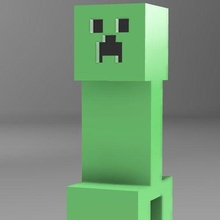 rastejador Minecraft arte 3d print model - Mito3D