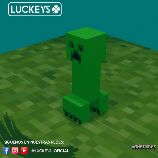 enredadera Minecraft juego animal juguetes Arte juguete matemáticas etc 3D print model - Mito3D