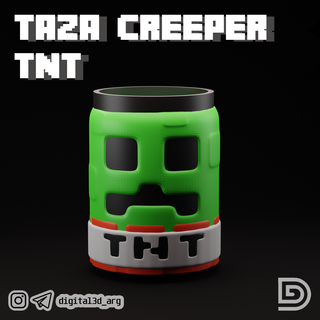 creeper tnt mug minecraft argentina 3d print model - Mito3D