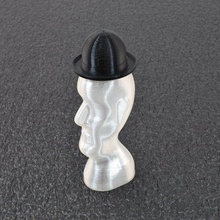creepy head shaped bottle home containers threaded cap soda halloween decoration 3d print model - Mito3D