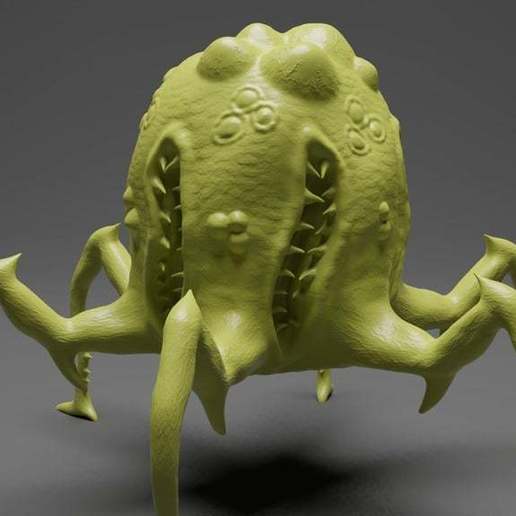 creepy spidey - quickskulpt art creatures spider monster doodle creture 3D print model - Mito3D