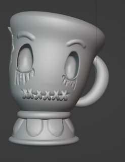 creepy tassilo Game disney beauty beast cup ghost haunted death dead undead zombie 3d print model - Mito3D