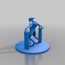 gruselig Prüfung 2 unterstützt Kunst Skulpturen 3d print model - Mito3D