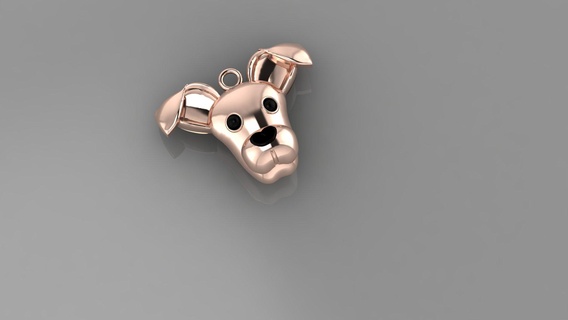 kreolisch Hund Juwel Kunst Mode 3d print model - Mito3D