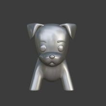 creole dog potted 3d print model - Mito3D
